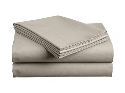Cearsaf din bumbac SLUB 140x240 cm bej-cenusiu, 100% bumbac