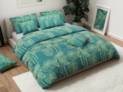 Lenjerie de pat bumbac VENECIA verde, 100% bumbac