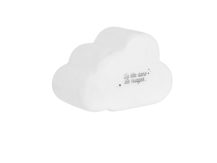 LED noční světlo CLOUDY ve tvaru mráčku, mění barvy. Napájení na 3 AA baterie, ideální do dětského pokoje.