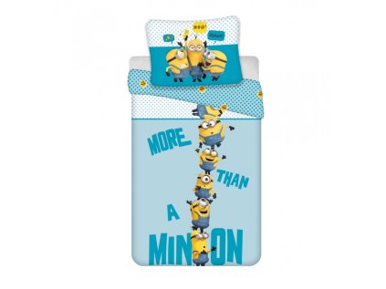 Lenjerie de pat copii din microfibra MINIONS 2 BLUE albastru