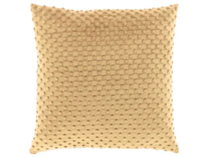 Pohodlný polštářek KAAT 45x45 cm žlutohnědý – sametový dotek pro váš interiér
