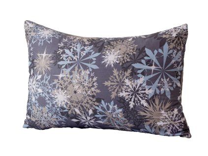 Husa de perna din microfibra SNOWFLAKE 50x70 cm, albastru-gri