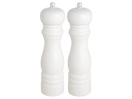 47340 sada 2 drevenych bilych mlynku na sul a pepr white
