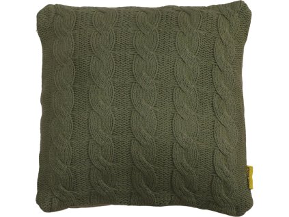 Stylový dekorační polštářek CABLISS – zelený, rozměr 45x45 cm