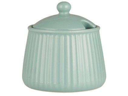 Keramická cukřenka MYNTE GREEN TEA zelená pro elegantní servírování