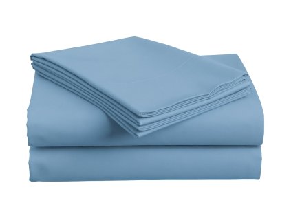 Cearsaf din bumbac LUX albastru deschis 140x240 cm