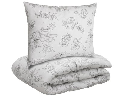 Set SELORA cu plapuma matlasata pentru tot anul 140x200 cm si perna nematlasata 70x90 cm, alb