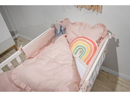 31914 lnene povleceni do postylky dusty pink vel m