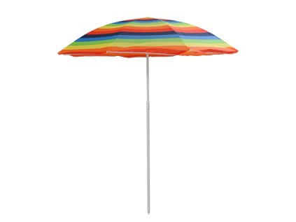 Letní slunečník COLORFUL STRIPES 180 cm v duhovém designu