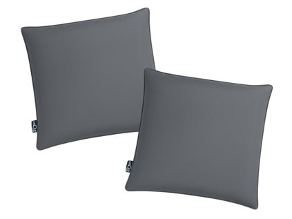 Venkovní polštáře EMPARO 50x50 cm tmavě šedé – sada 2 ks pro terasu