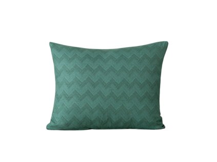 Flanelový povlak ZEFELLE 40x50 cm tmavě zelený s elegantním vzorem