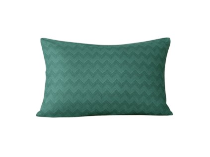 Flanelový povlak ZEFELLE 50x70 cm tmavě zelený s elegantním vzorem