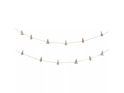 Vánoční girlanda s klipy TREE TALES, 5 m v přírodním stylu