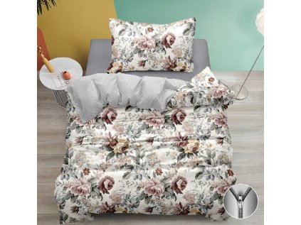 Lenjerie de pat din bumbac YORANA colorata