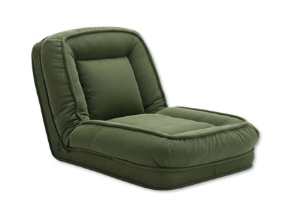 Relaxační polohovací křeslo LAZY SOFA, zelené s nastavitelným opěradlem