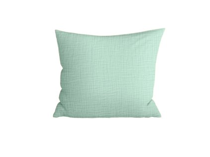 Povlak na polštář MUSSARI mentolový z jemného mušelínu 45x45 cm