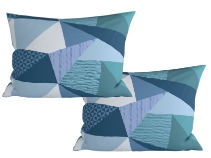 Sada 2 povlaků NARKEL 50x70 cm – barevný geometrický design