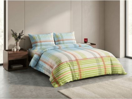 Barevné bavlněné povlečení TAVONE s moderním vzorem