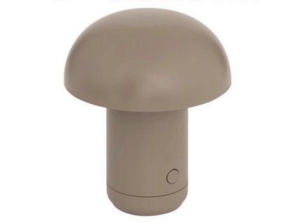 LED stolní lampa FUNGHI 11,2 cm, hnědá v moderním designu