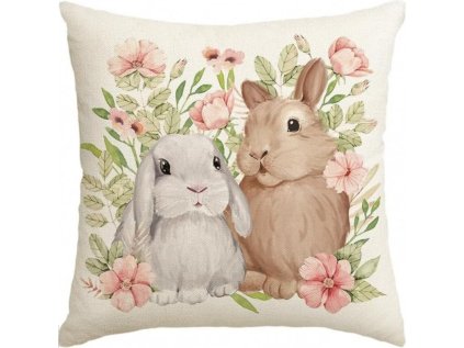 Husa de pernă PETALIQUE din len 45x45 cm, colorată