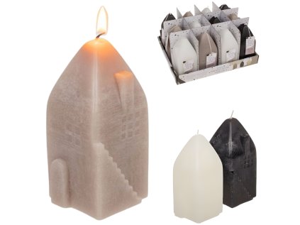 Sloupová svíčka HOUSIX 13 cm - více barev v moderním designu