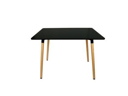 OFERTA Masa de dining neagra BERGEN 140x80 cm II. calitate