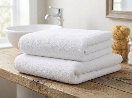 Prosop NORIELLE 70x140 cm alb, 100% bumbac