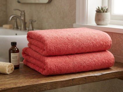 Prosop NORIELLE 70x140 cm rosu, 100% bumbac