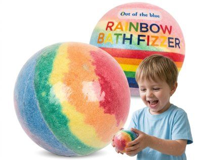Šumivá bomba do koupele RAINBOW s vůní levandule duhová pro relaxaci