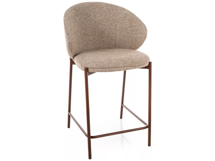 Barová židle KIOTO ořech béžová moderní design