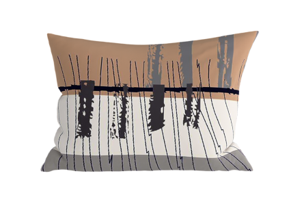 Polybavlněný povlak PINIA POLY 50x70 cm s abstraktním designem