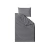 Šedé bavlněné povlečení Alterna s nenápadným proužkováním