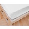 Cearsaf Jersey pentru patut copii cu elastic alb 60x120 cm