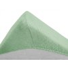 Cearsaf Frotir pentru patut copii cu elastic verde 60x120 cm