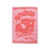 Dětský ručník BEBÉ mašinka červený 30x50 cm s vláčkem