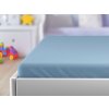 Cearsaf Jersey pentru patut copii cu elastic albastru deschis 60x120 cm