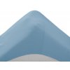 Cearsaf Jersey pentru patut copii cu elastic albastru deschis 60x120 cm