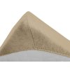 Cearsaf Frotir pentru patut cu elastic, cappuccino 60x120-cm