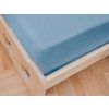 Cearsaf jersey pentru patut copii albastru 70 x 140 cm