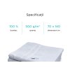 Prosop moale Royal alb 70x140 cm pentru hoteluri cu bordură, 100% bumbac