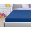 Cearsaf Jersey pentru patut copii cu elastic albastru inchis 70x140 cm
