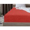 Cearsaf Frotir cu elastic roșu 90x200 cm – moale și vibrant