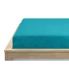 Cearsaf Frotir cu elastic EXCLUSIVE 90x200 cm turcoaz