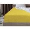 Cearsaf Frotir cu elastic EXCLUSIVE galben 90x200 cm – moale și confortabil