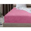 Cearsaf Frotir cu elastic roz 90x200 cm – moale și confortabil