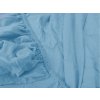 Elastické světle modré prostěradlo 180 x 200 cm pro perfektní uchycení
