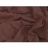 Stylové tmavě hnědé prostěradlo 180 x 200 cm do moderní ložnice