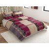 Stylové bavlněné povlečení DANIELA vínové s moderním vzorem