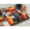 Luxusní bavlněné povlečení THERESA oranžové pro moderní ložnici