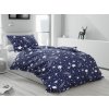 Lenjerie de pat din bumbac NIGHT SKY albastru inchis